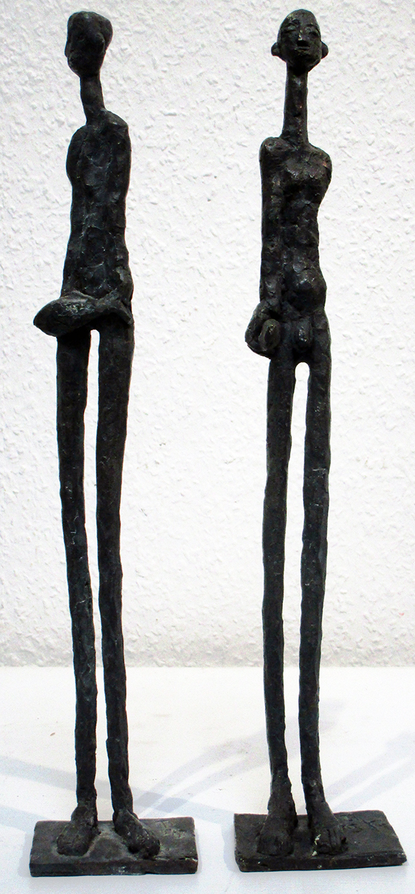 Fischtraeger (Paar), Bronze, 37 cm - Galerie Wroblowski